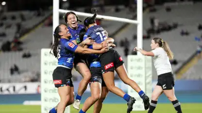image: Blues Seal Consecutive Sky Super Rugby Aupiki Titles at Eden Park