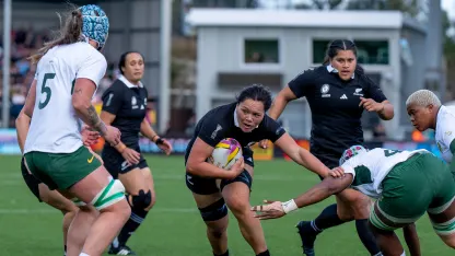 image: Olsen-Baker Stars as Black Ferns through to Final Four
