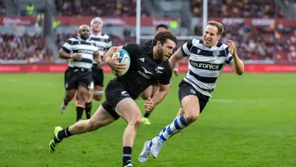 image: All Blacks XV Fight Back from 19-0 Down to Beat Barbarians