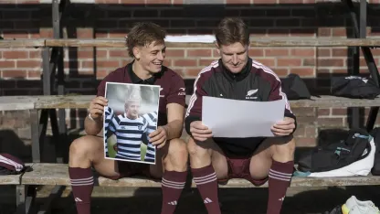 image: Behind the Fern episode two with Ruben, Tana and Barnesy