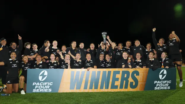 image: Black Ferns have retained the Pacific Four Series title in 40-5 win against Australia