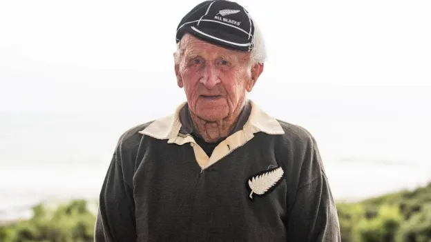 image: Roy Roper becomes first All Black to turn 100 years old