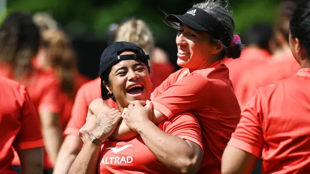 image: Ayesha and Tofiga team up for a Black Ferns live watchalong