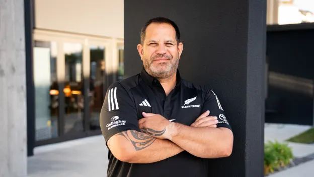 image: Assistant Coach Simon Kneebone completes Black Ferns coaching group 