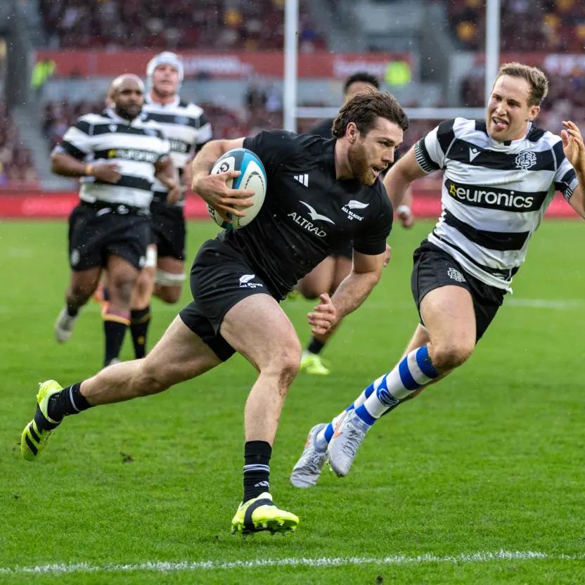 image: All Blacks XV Fight Back from 19-0 Down to Beat Barbarians