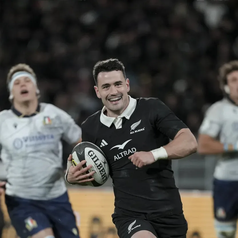 image: Will Jordan breaks All Blacks try-scoring record in 47-17 win over Italy